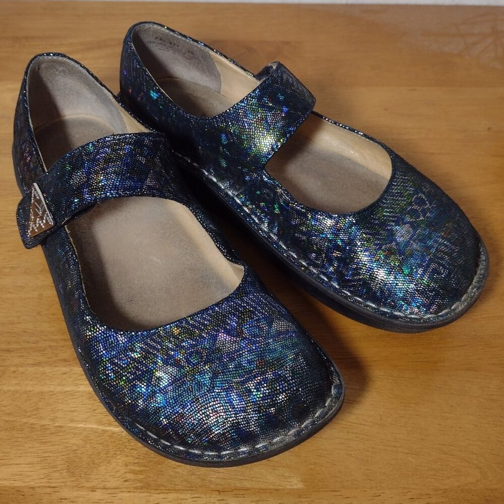 Ingaro Paloma Mary Jane Comfort Shoes 8.5 Rave on the Nile Shimmer Work Nurse